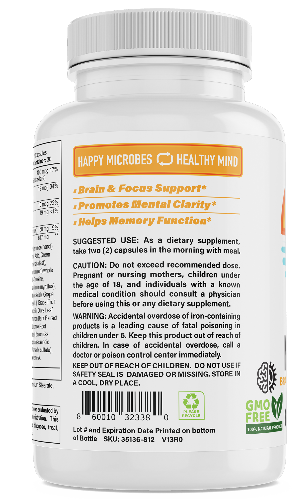 Brain and focus, mental clarity, helps memory function.