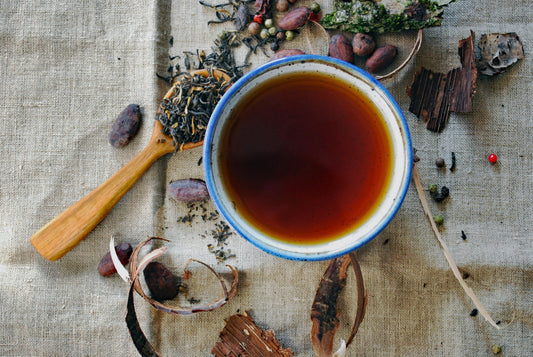 Organic Herbal Tea in a cup for health benefits