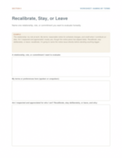 The Pendulum of Connection Workbook