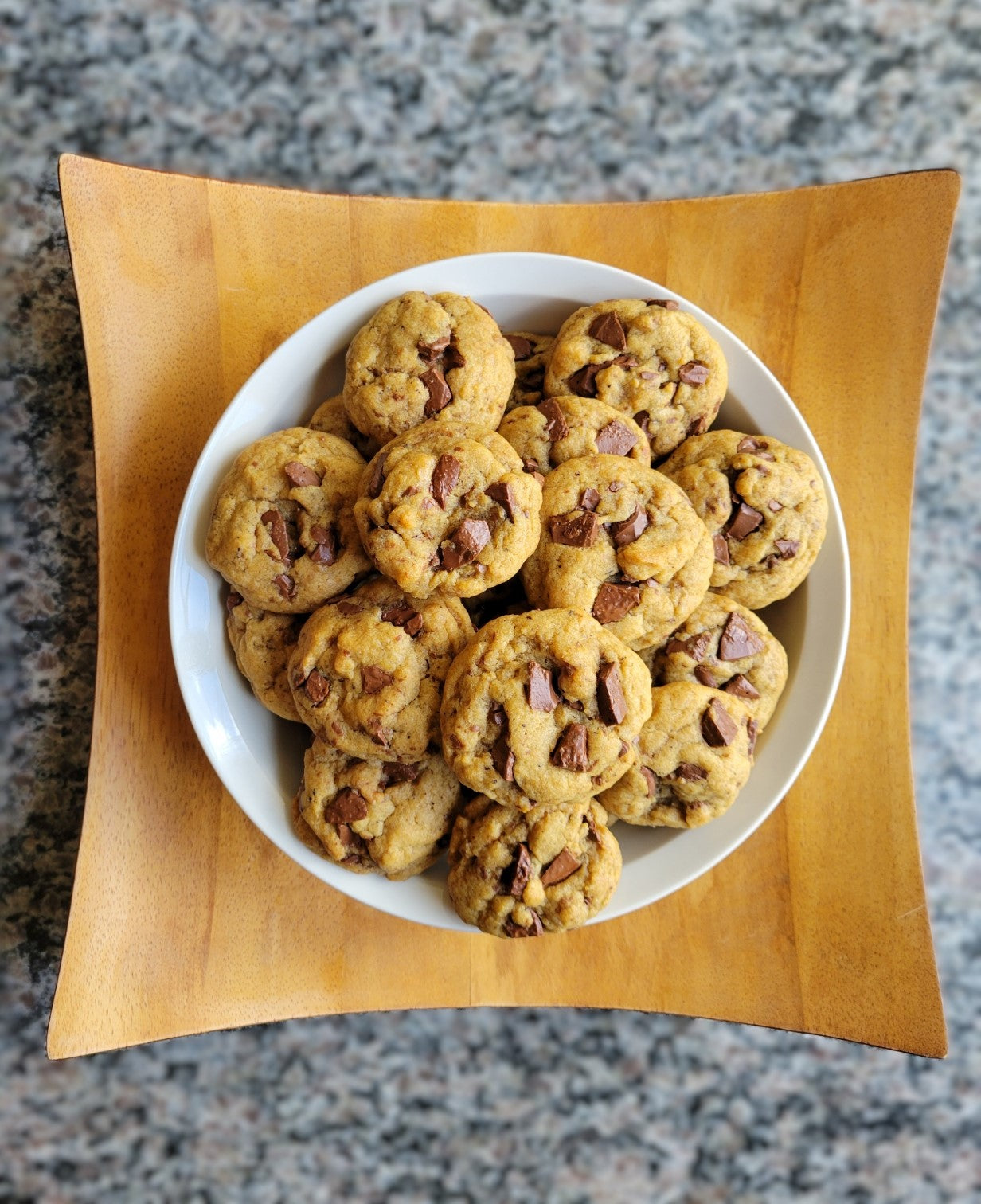 Sourdough starter chocolate chip cookies homemade with organic sourdough starter from Mind and Gut.