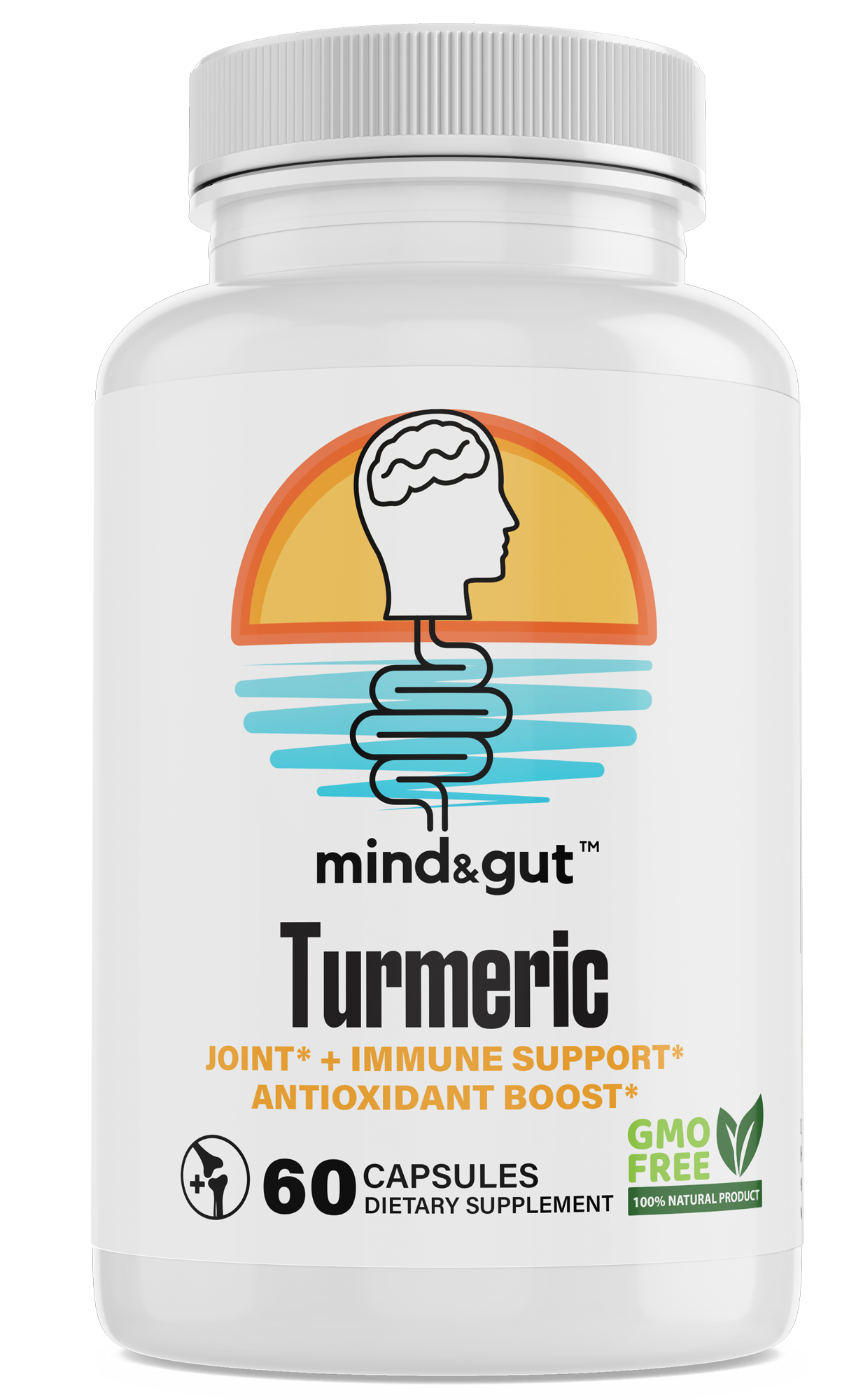 Turmeric Supplement supports joint health, immune system support, and antioxidant boost.