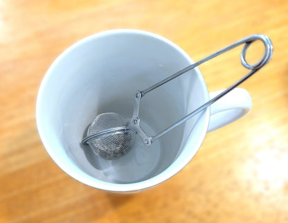 Tea Infuser with Handle Stainless Steel 2"